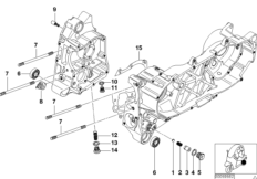 Piezas adicionales del carter de motor