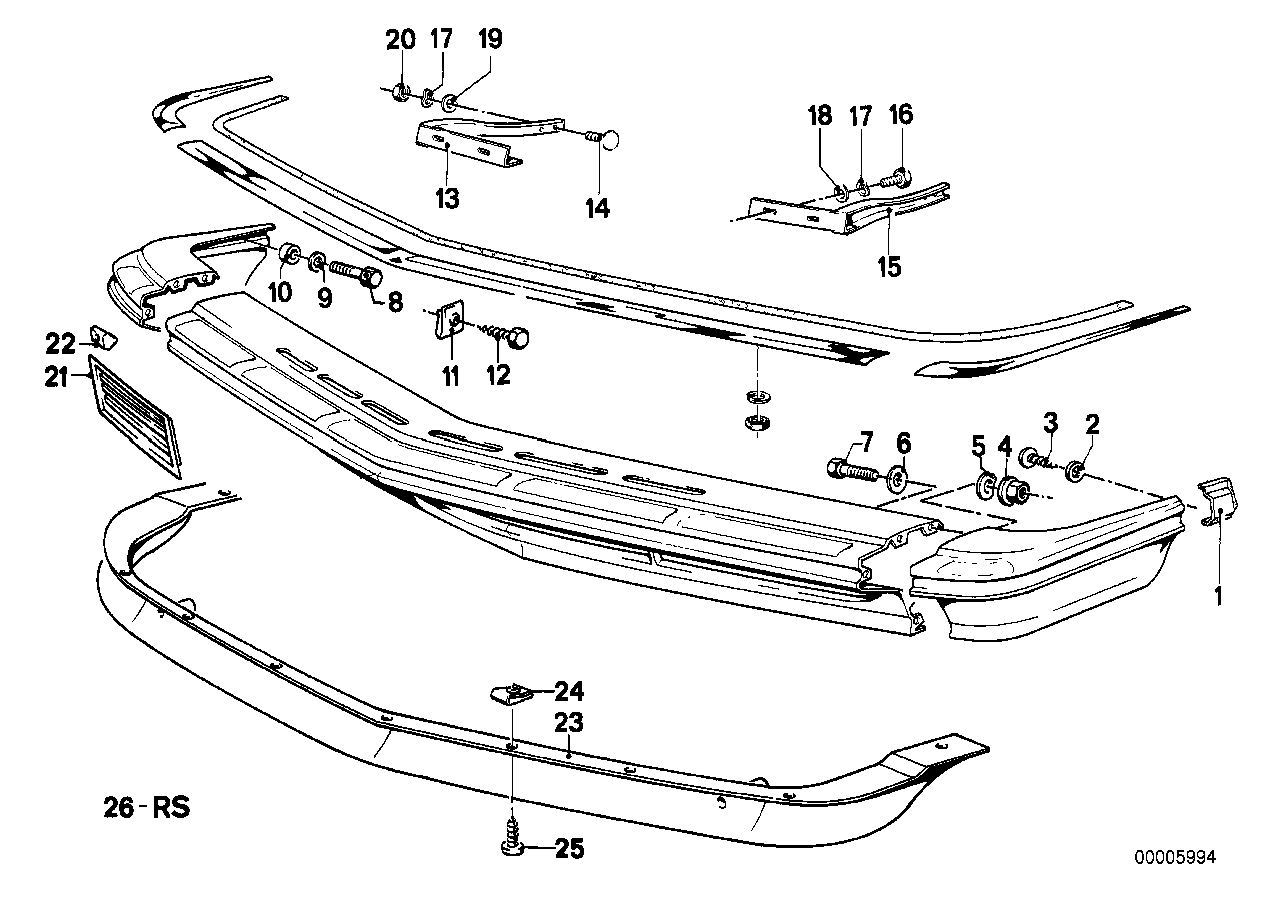 Monteringsdetaljer stoetgaangare fram