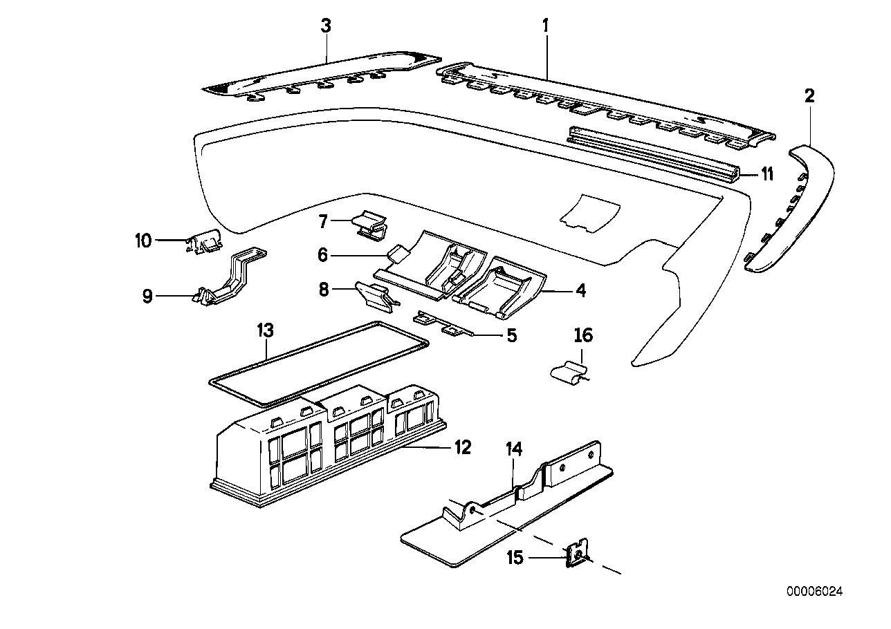 Rear bumper mounting parts