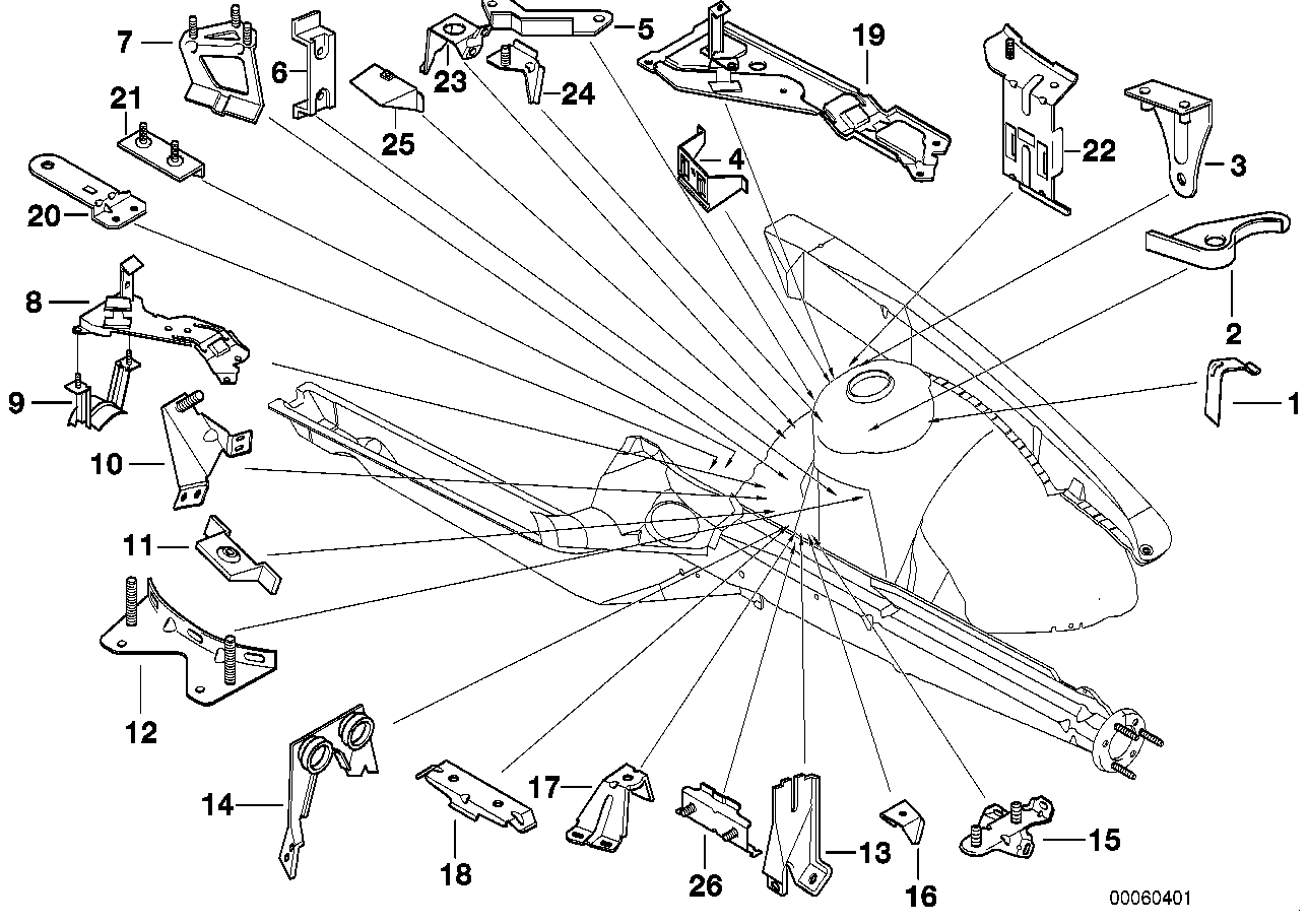 Soporte para estructura izquierda