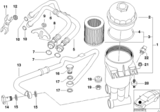 Lubricat.syst.-oil filter, oil pipes