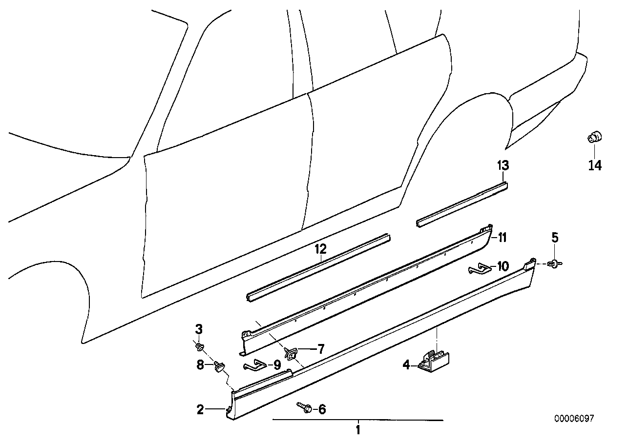 M-skydd tröskel/hjulhus