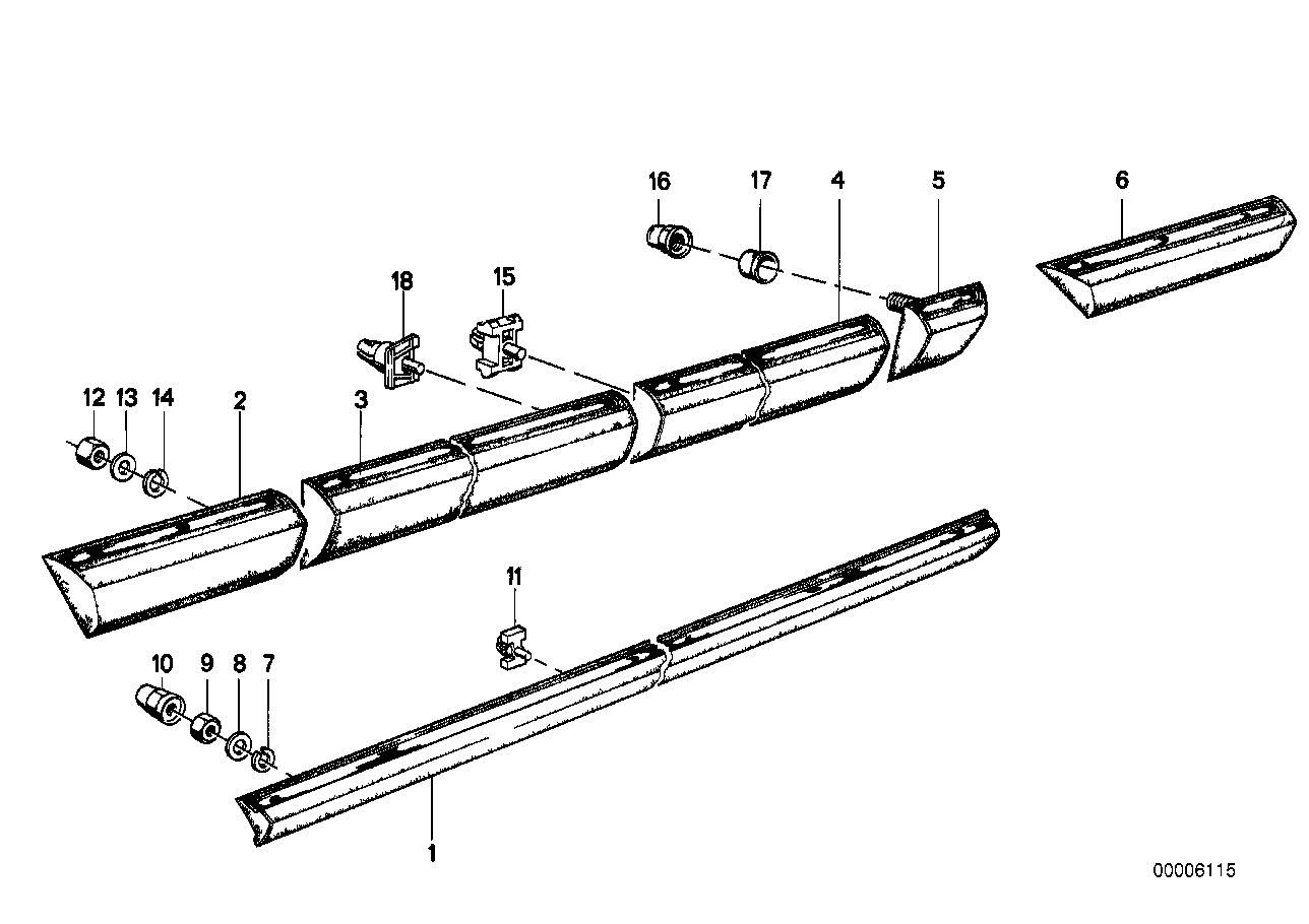 Koruyucu çıta, Çamurluk/Kapı/Kaplama