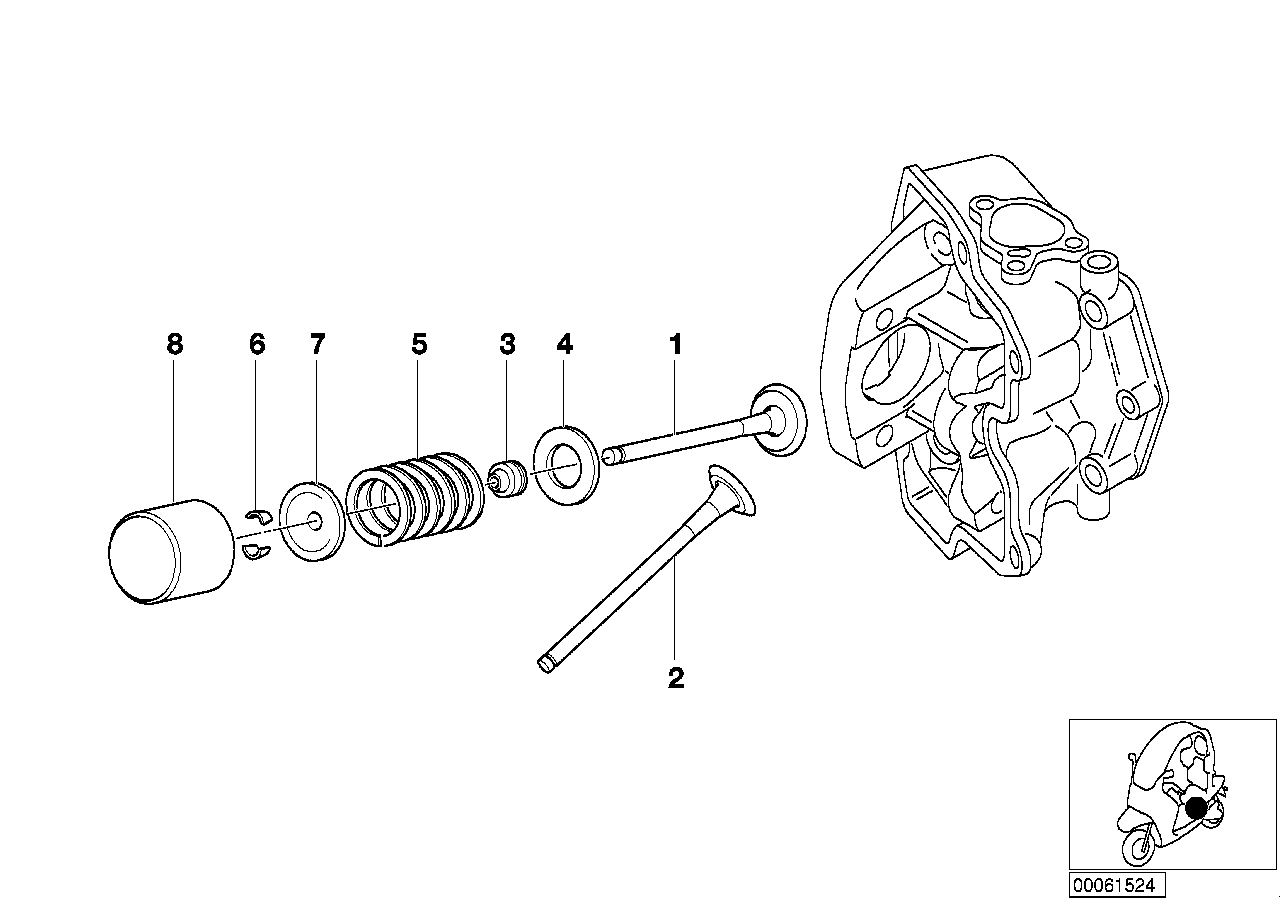 Comando das válvulas de admissão/escape