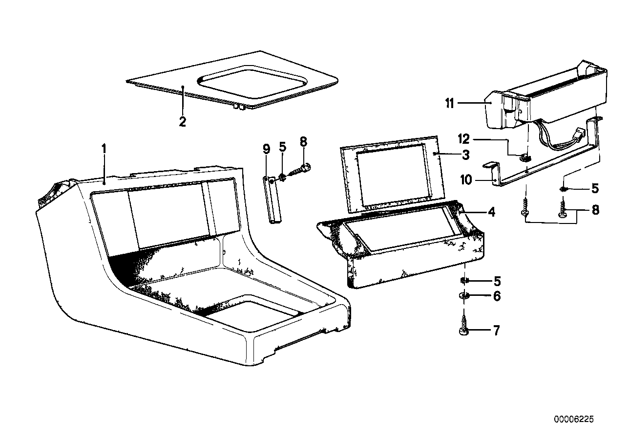 Odkládací přihrádka/Autotelefon-příprava