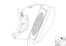 Accessoire M aluminium voetsteun