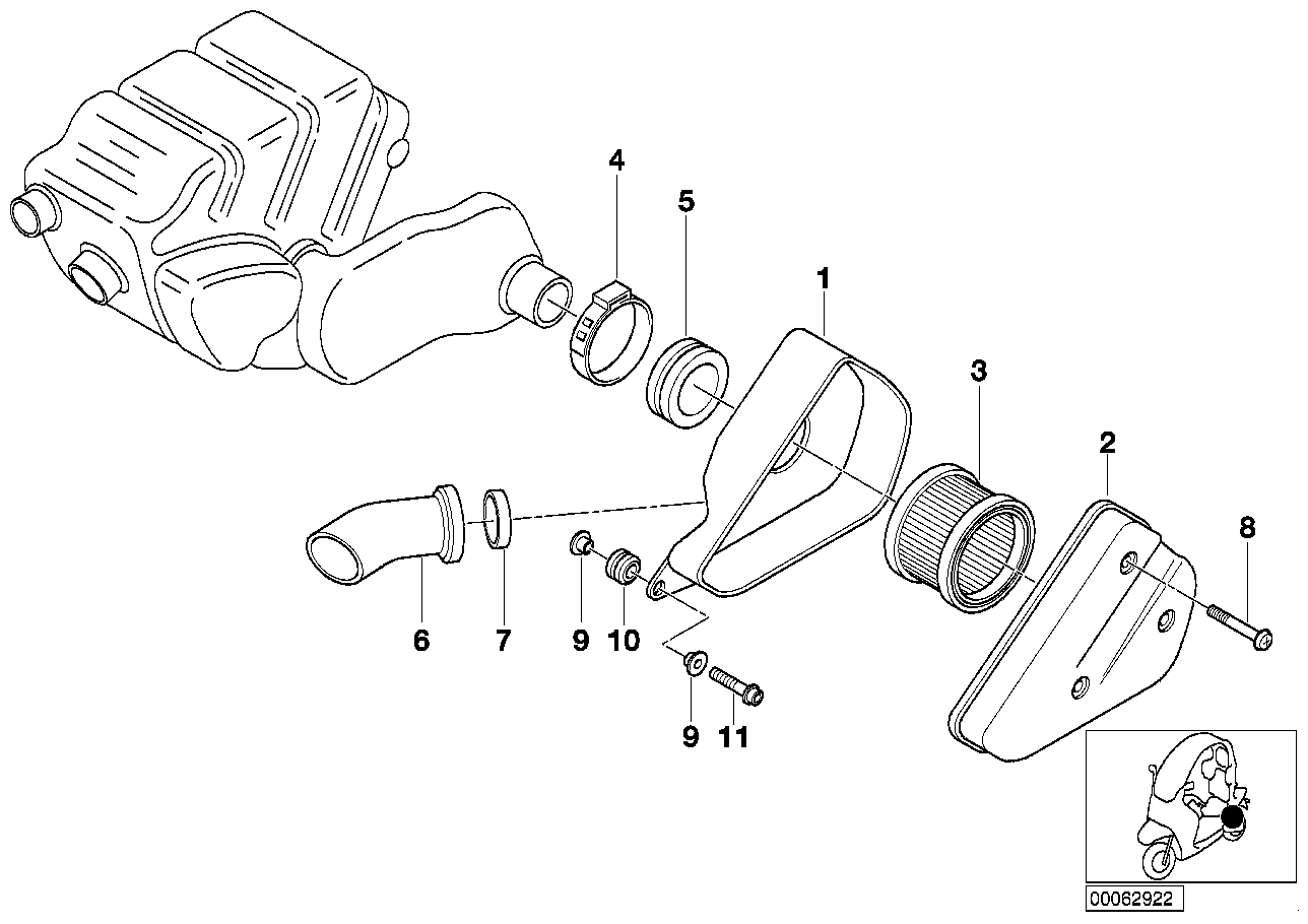 Intake silencer / Filter cartridge