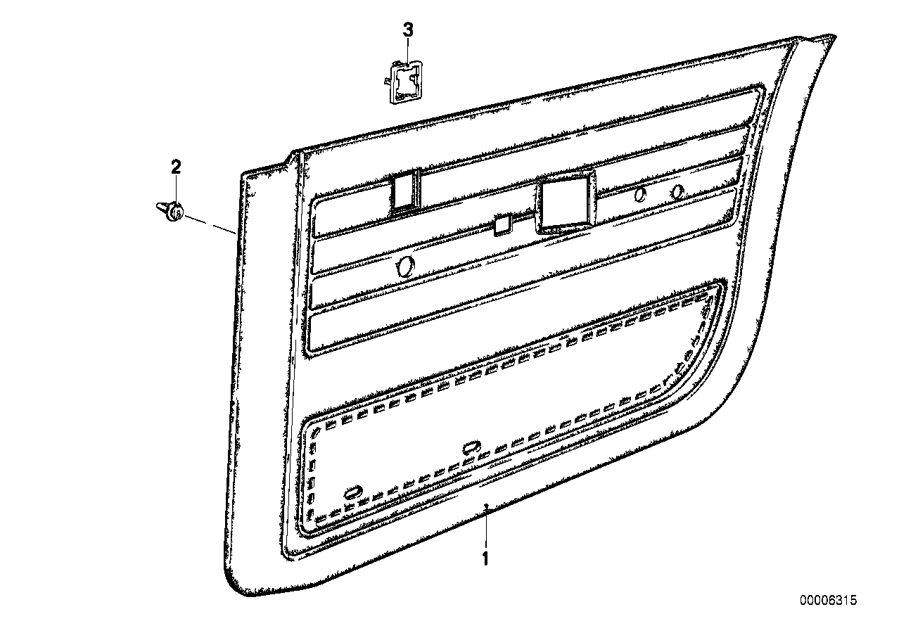 Revestimiento de puerta, trasera