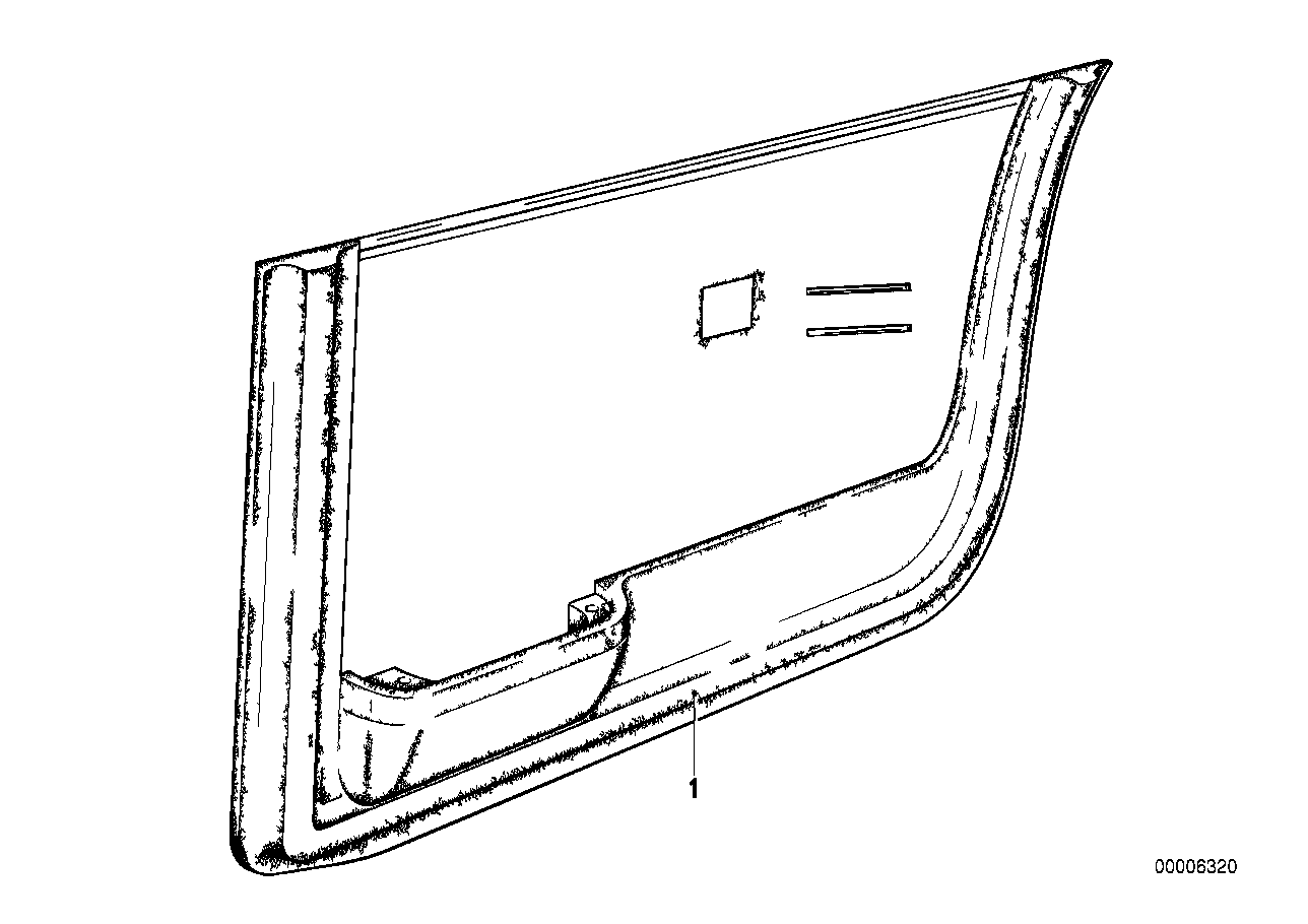 Portierbekleding beneden achter