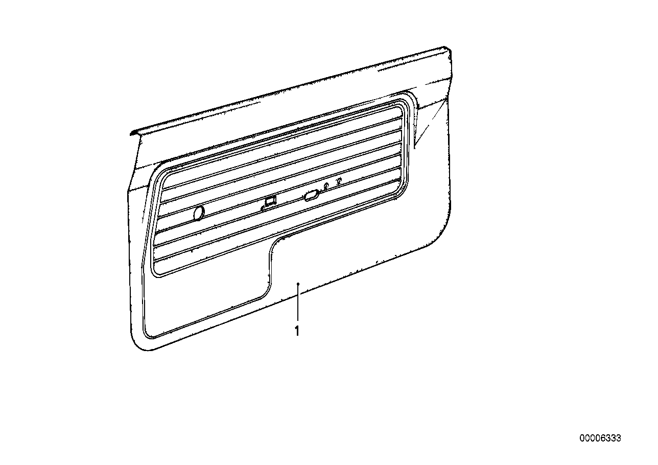 Door trim panel