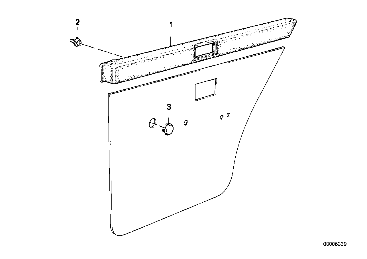 Revestimiento de puerta superior atras