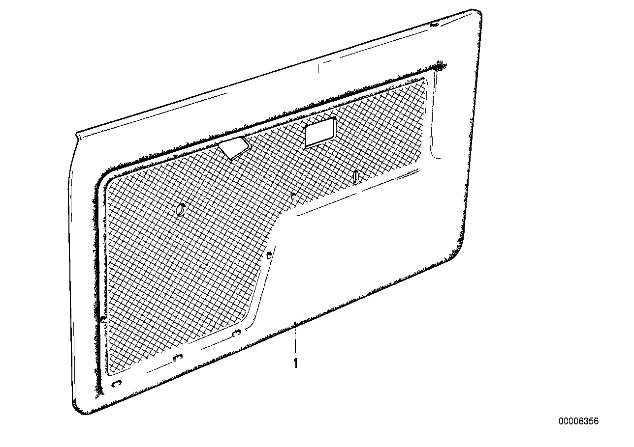 Door trim panel, front