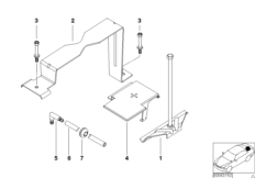 Battery holder and mounting parts