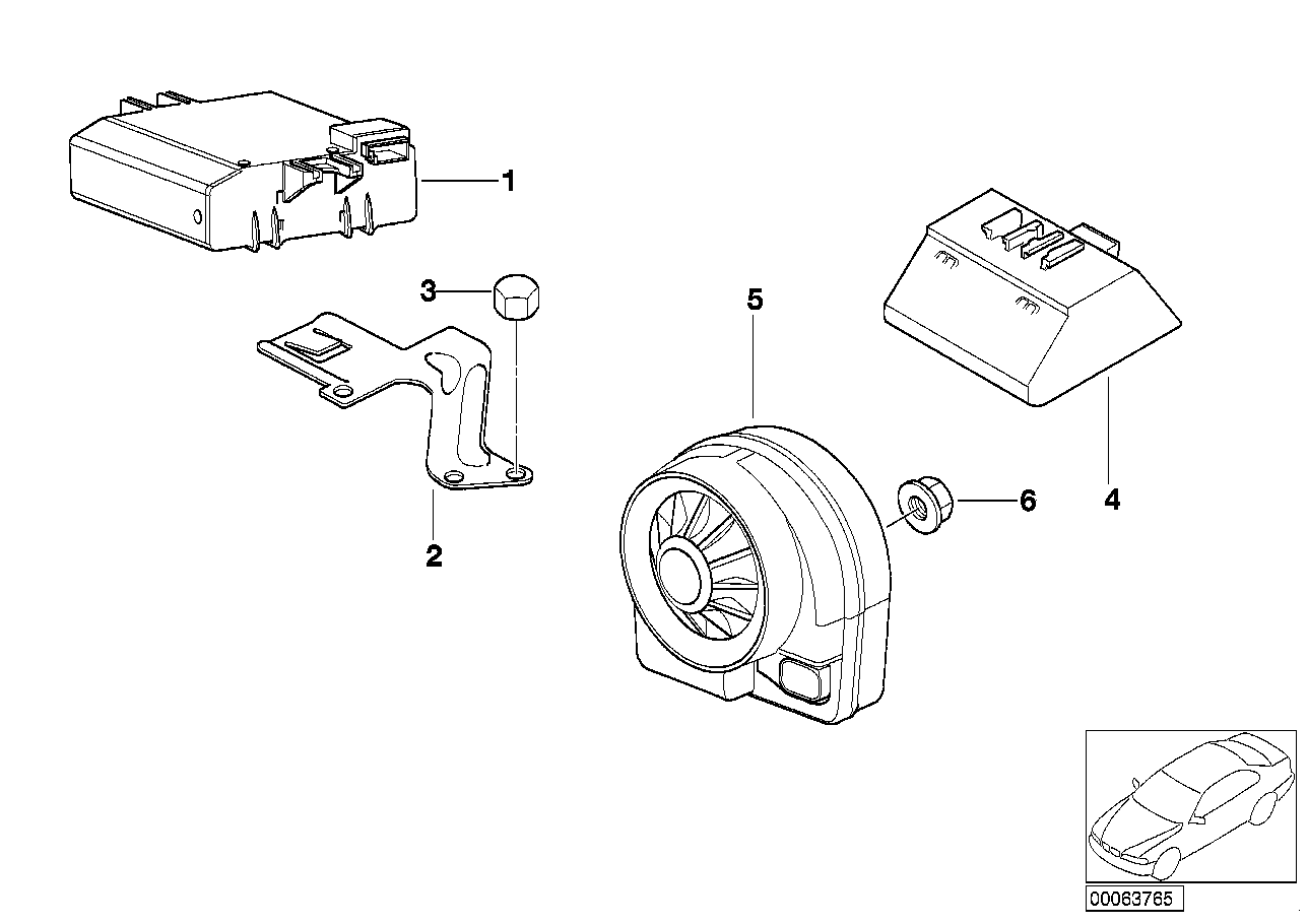 Diebstahlwarnanl.mit Funkinnenraumschutz