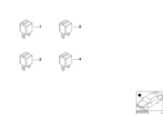 Relay positioning, behind glove box