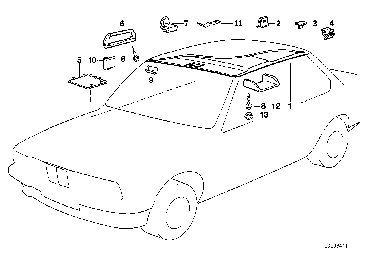 Takklaedsel-format innertak/handtag