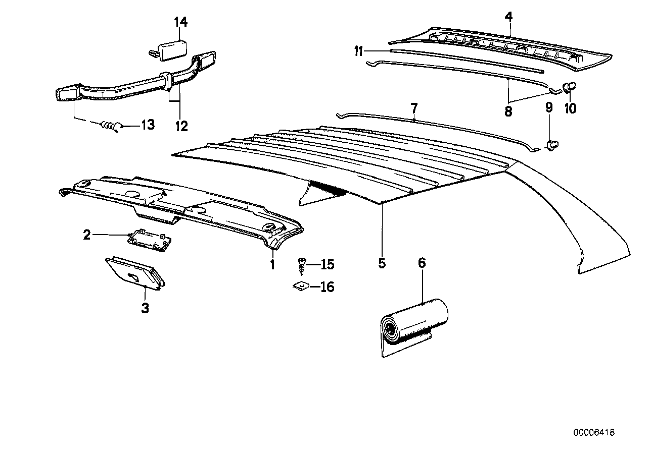 Takklaedsel-format innertak/handtag