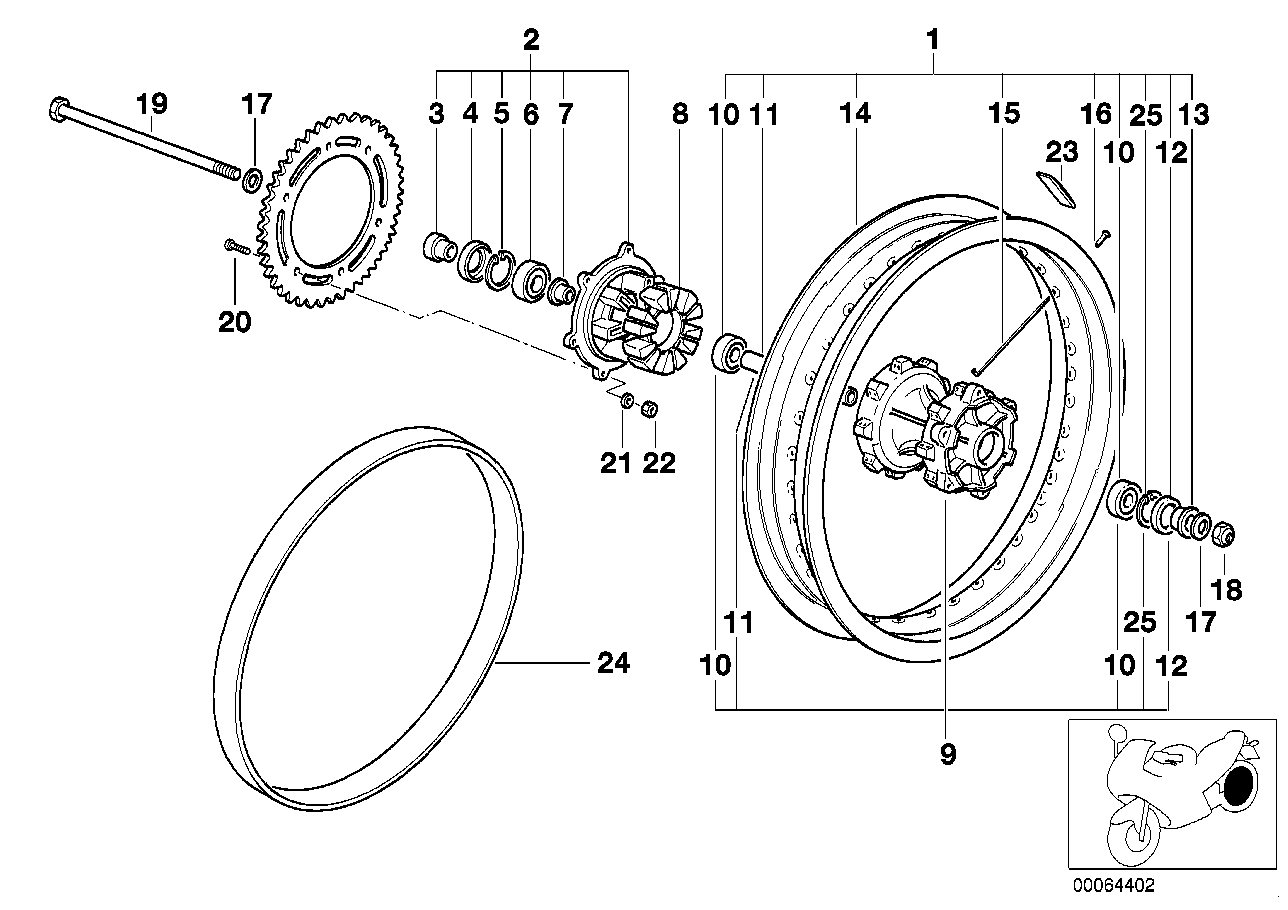 Roda traseira