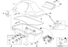 Top case, piezas adicionales