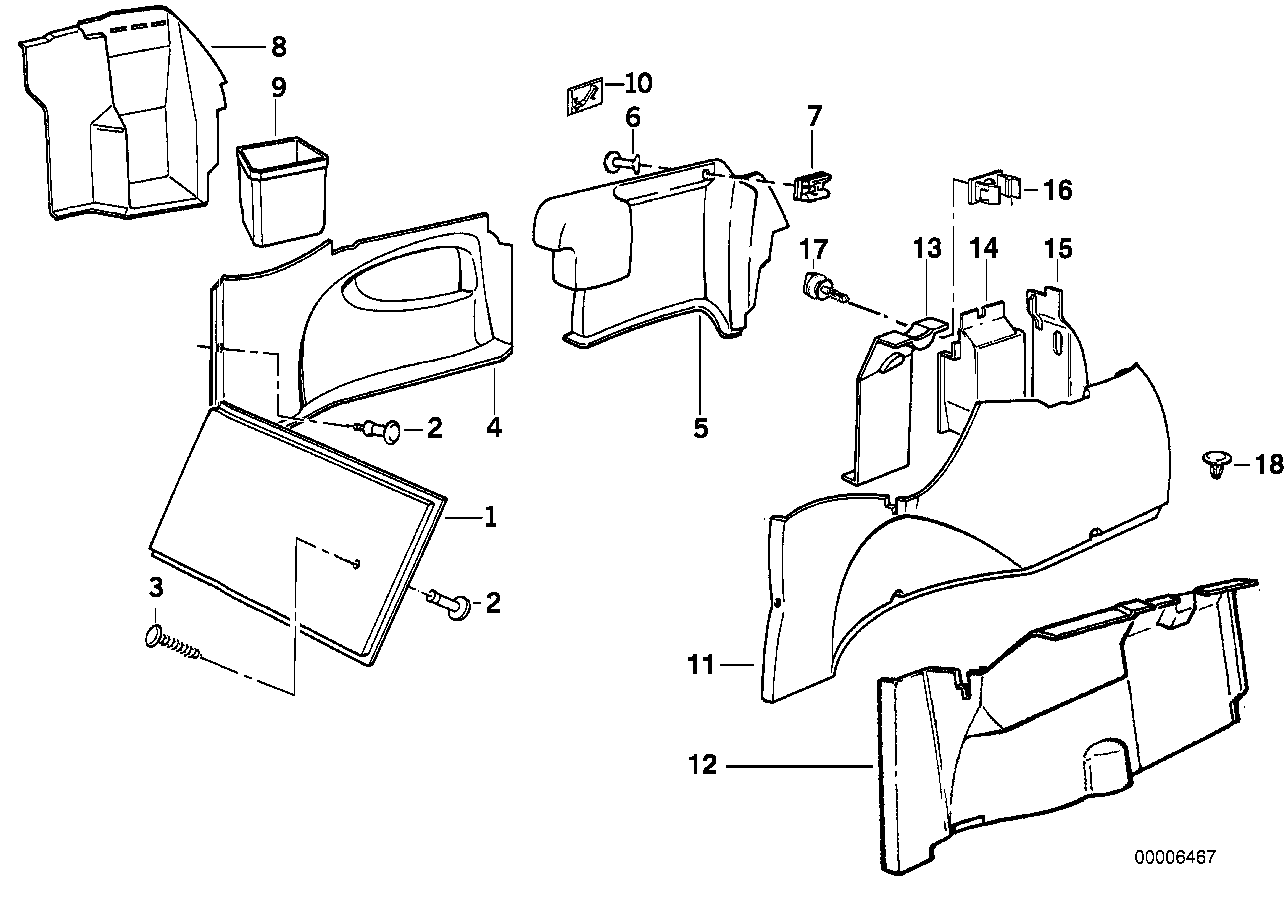 Trunk trim panel