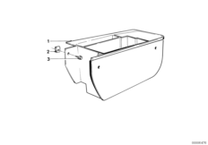 Luggage compartment pan small