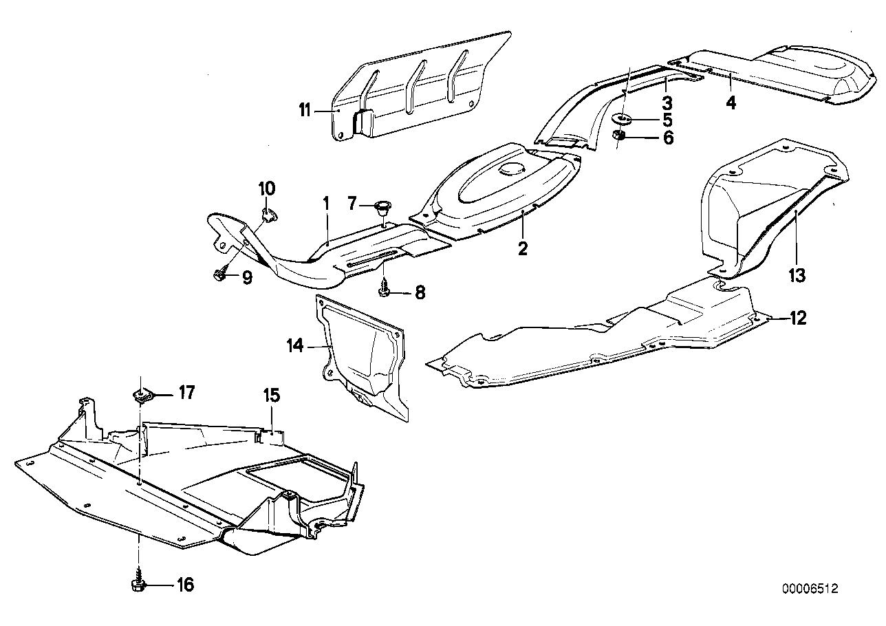 Heat insulat./engine compartm.screening