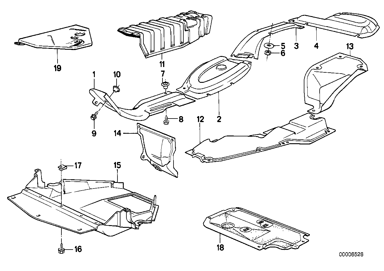 Warmteisolering/avskerming motorruimte