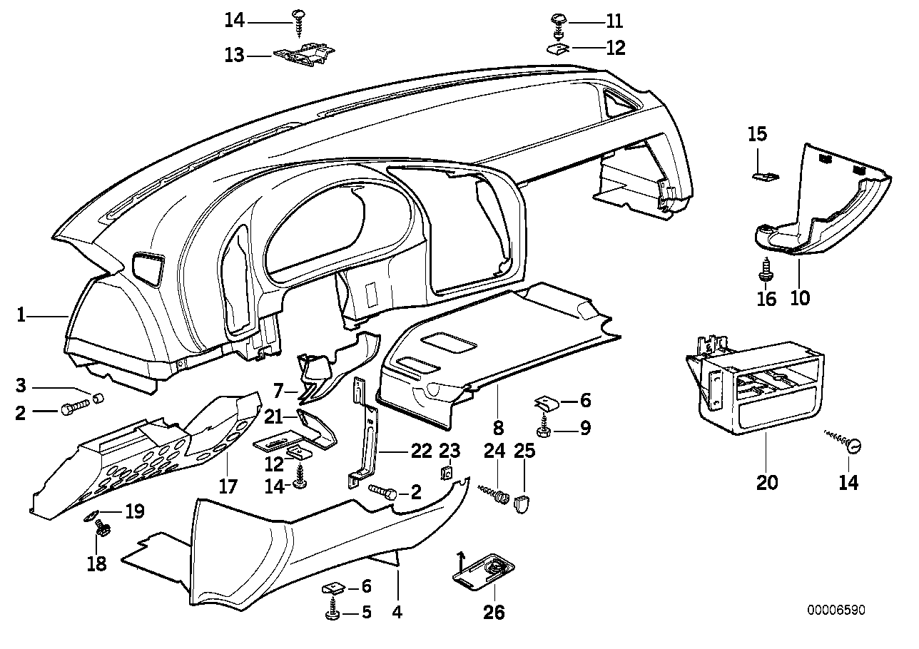 Verkleidung Instrumententafel