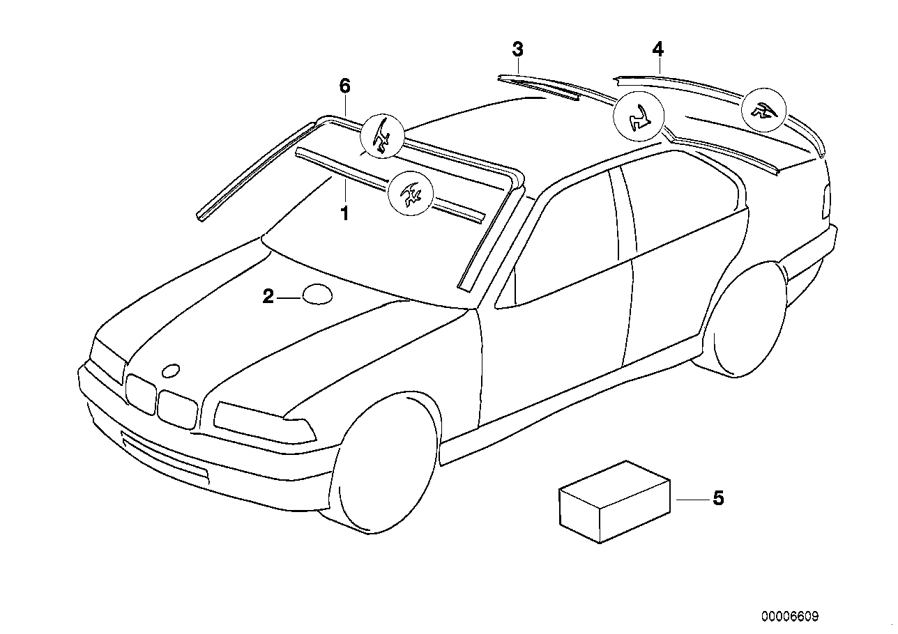 Verglasung Anbauteile