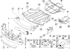 Pantalla compartimento motor/canal aire