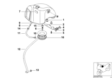 Intake silencer, mounting parts