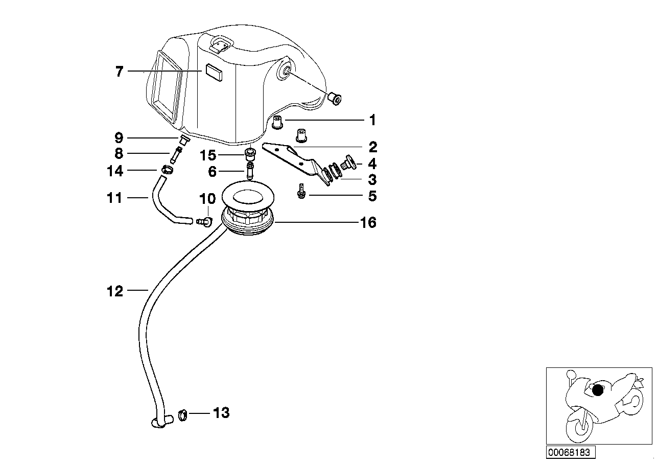 Intake silencer, mounting parts