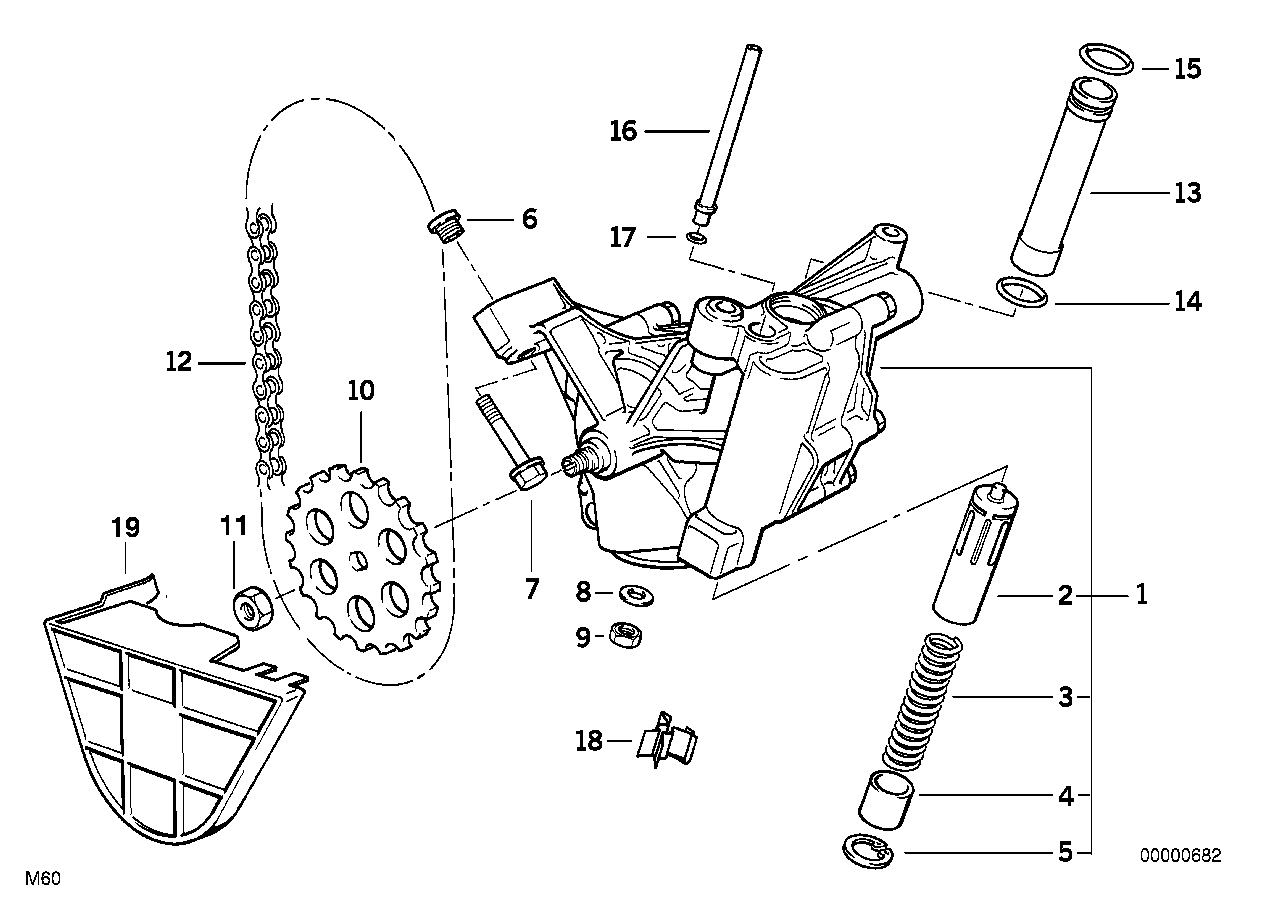 Ölversorgung/Ölpumpe mit Antrieb