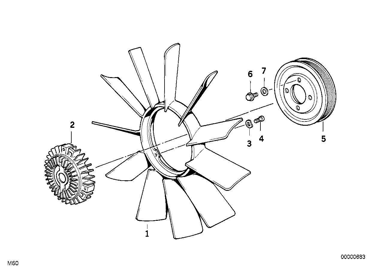 Koelsysteem-ventilator/ventilatorkoppel.