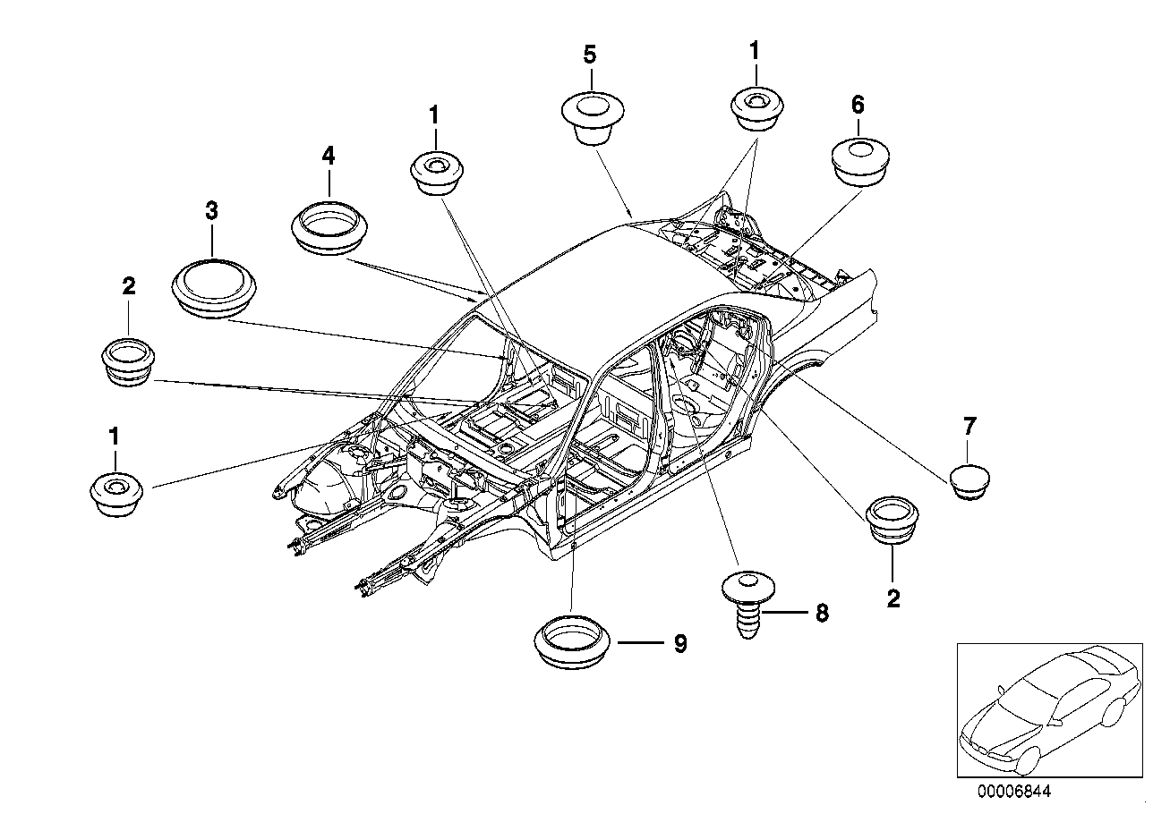 Lock/förslutningsplugg