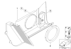 Trim panel leg room