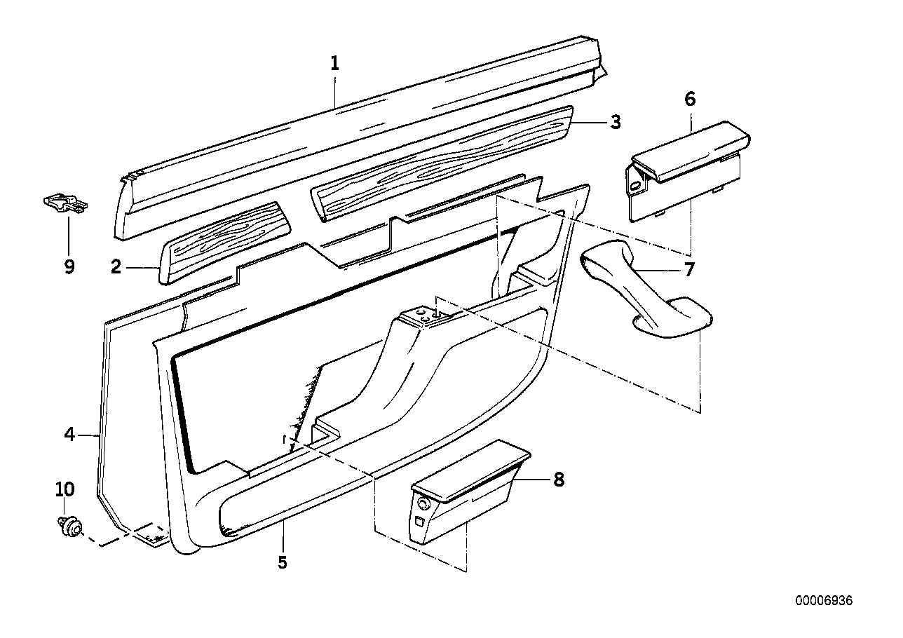 Türverkleidung hinten