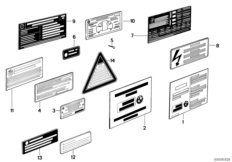 Type plate/information plate