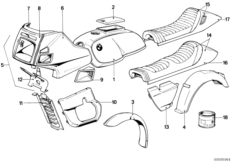 Partes barnizadas 588 bronco