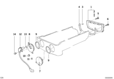 Bottom housing mounting parts