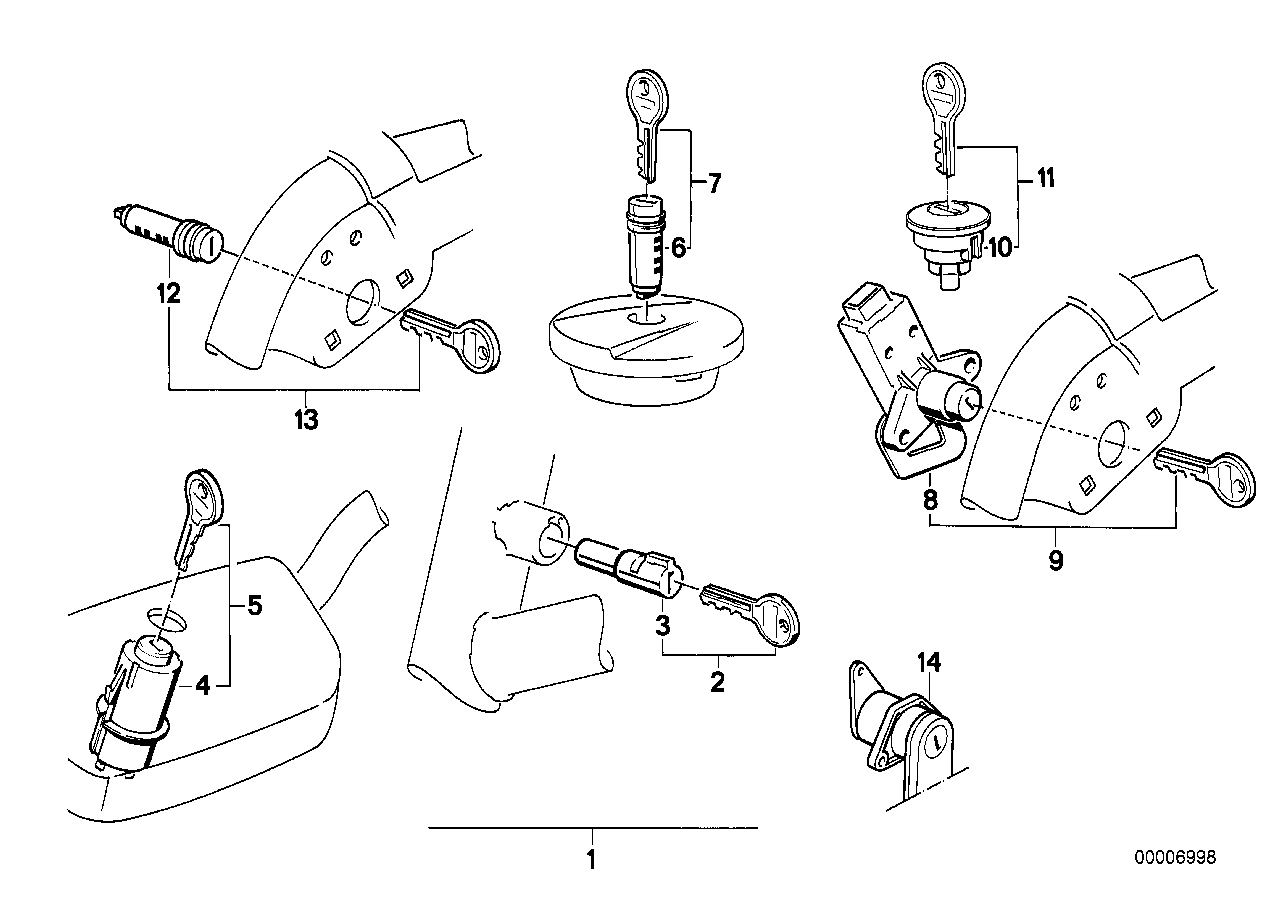 Juego de cerraduras