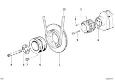 Transm.correia trapezoidal/amort.vibra.