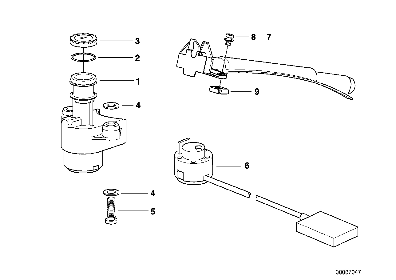 Ignition/light switch and locks