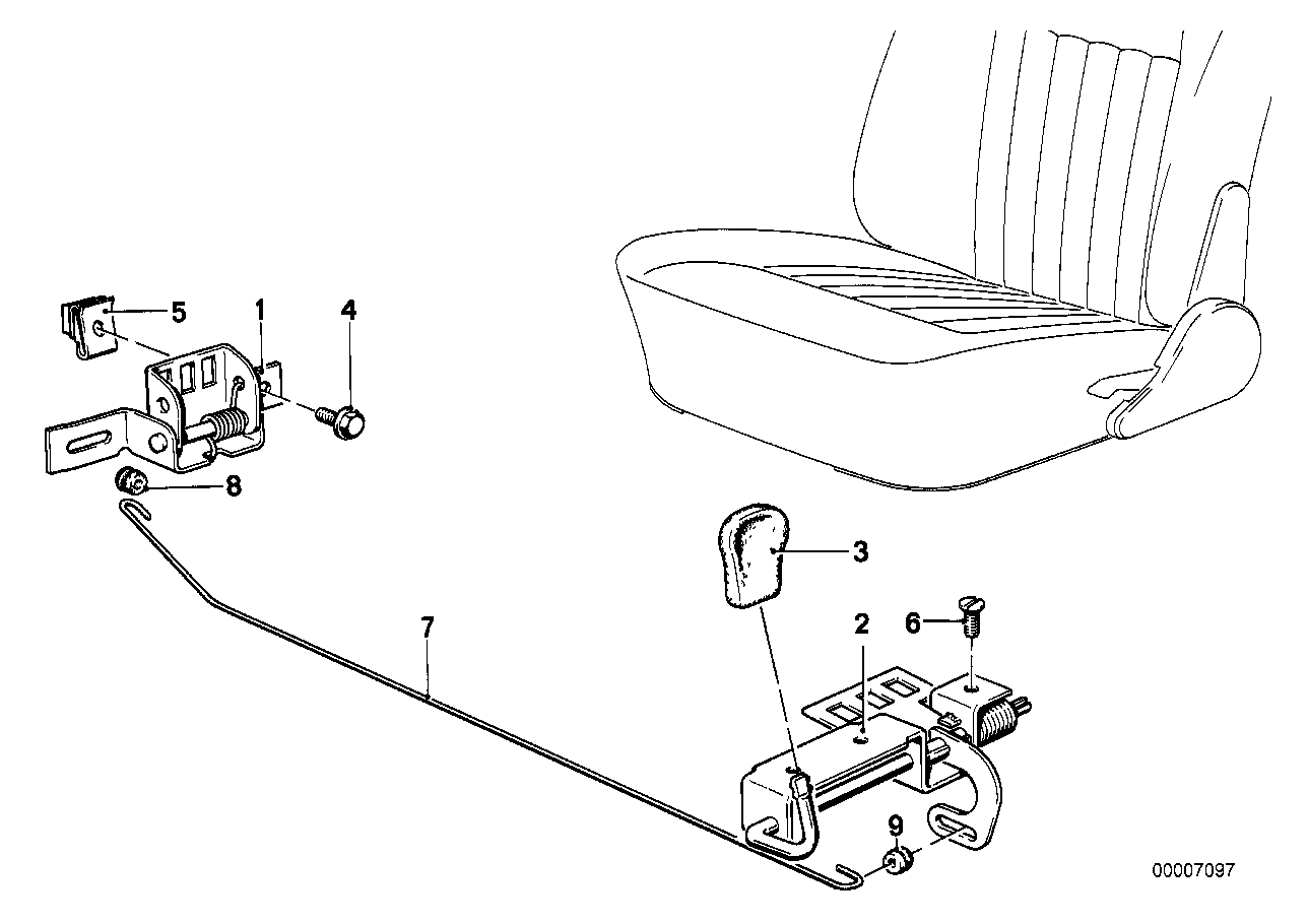 前部座椅-座椅固定