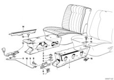 Asiento delantero-armazon soport.asiento