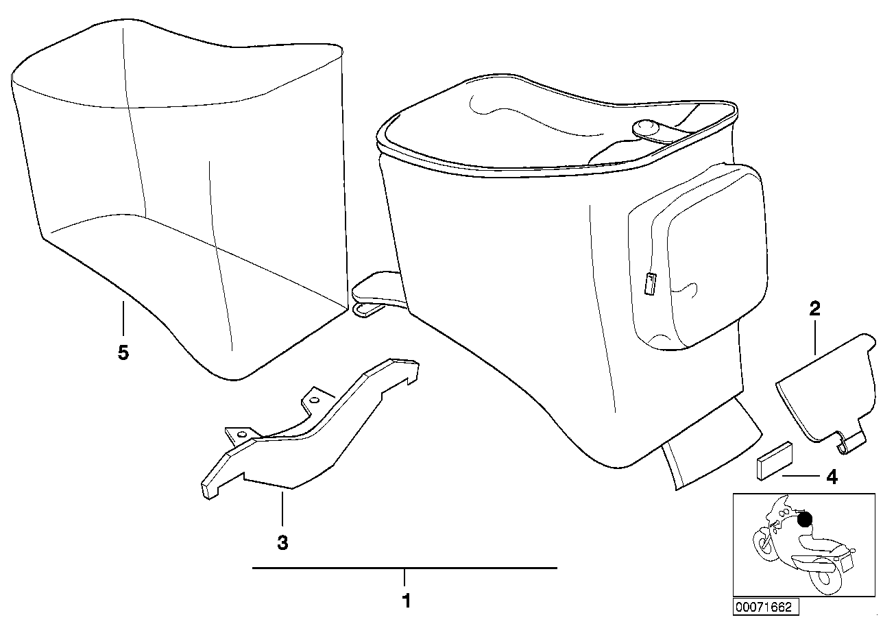 Sacoche de réservoir F650