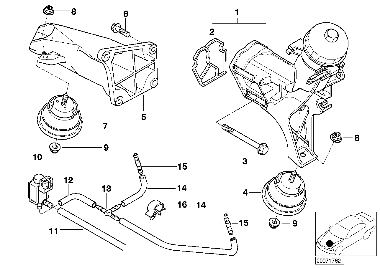 Motoraufhängung