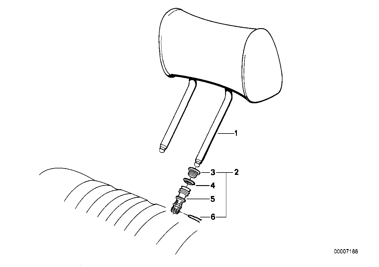 Huvudstöd bak