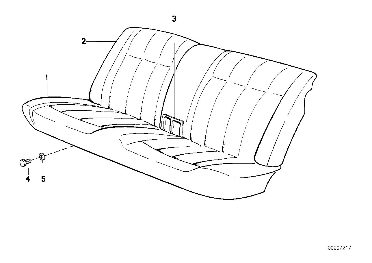 Rear seat parts