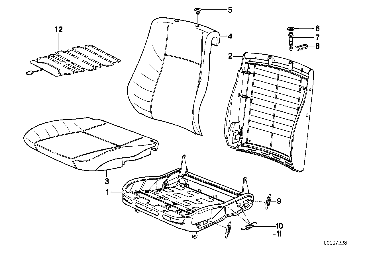 BMW スポーツシート フレーム機械式